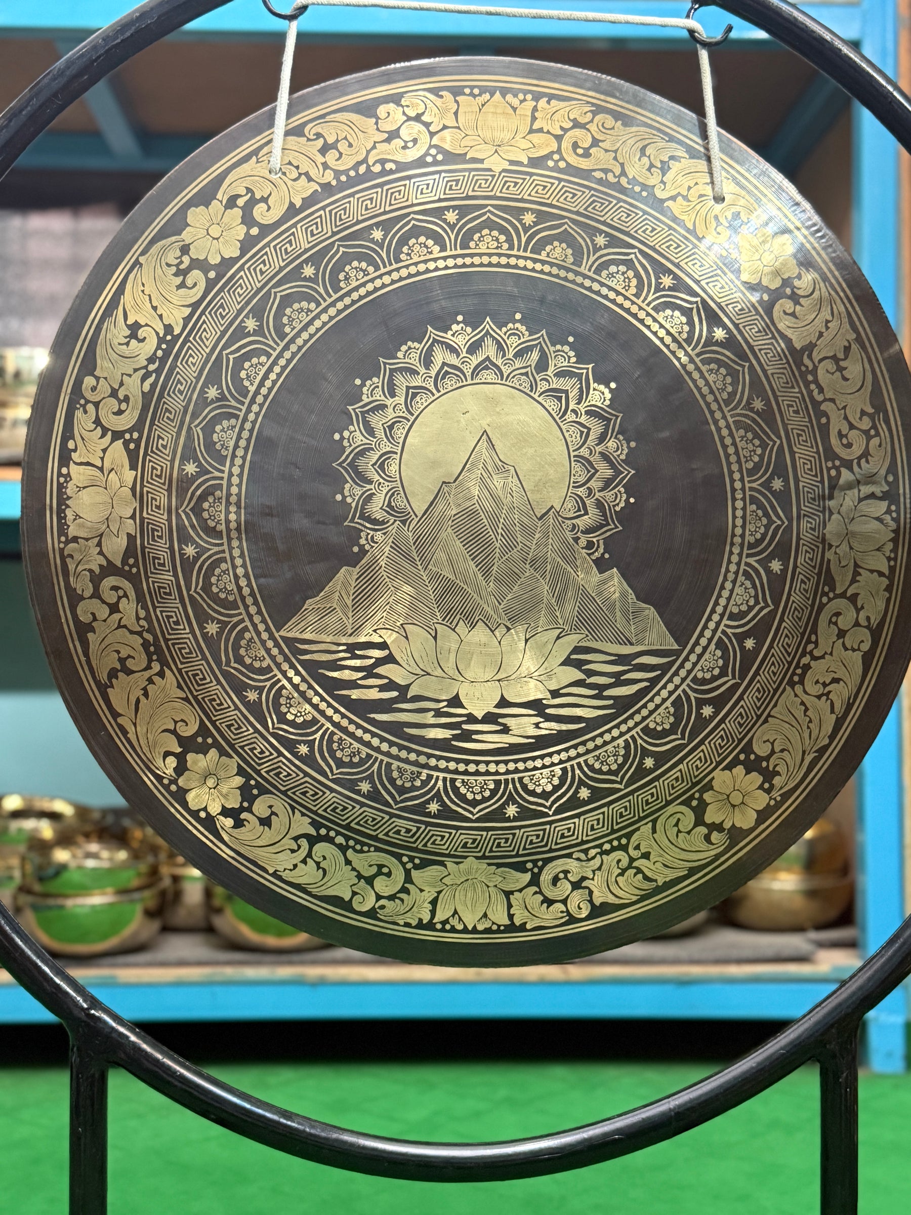 27 Inch Bronze Gong Handmade In Nepal One of One 0010