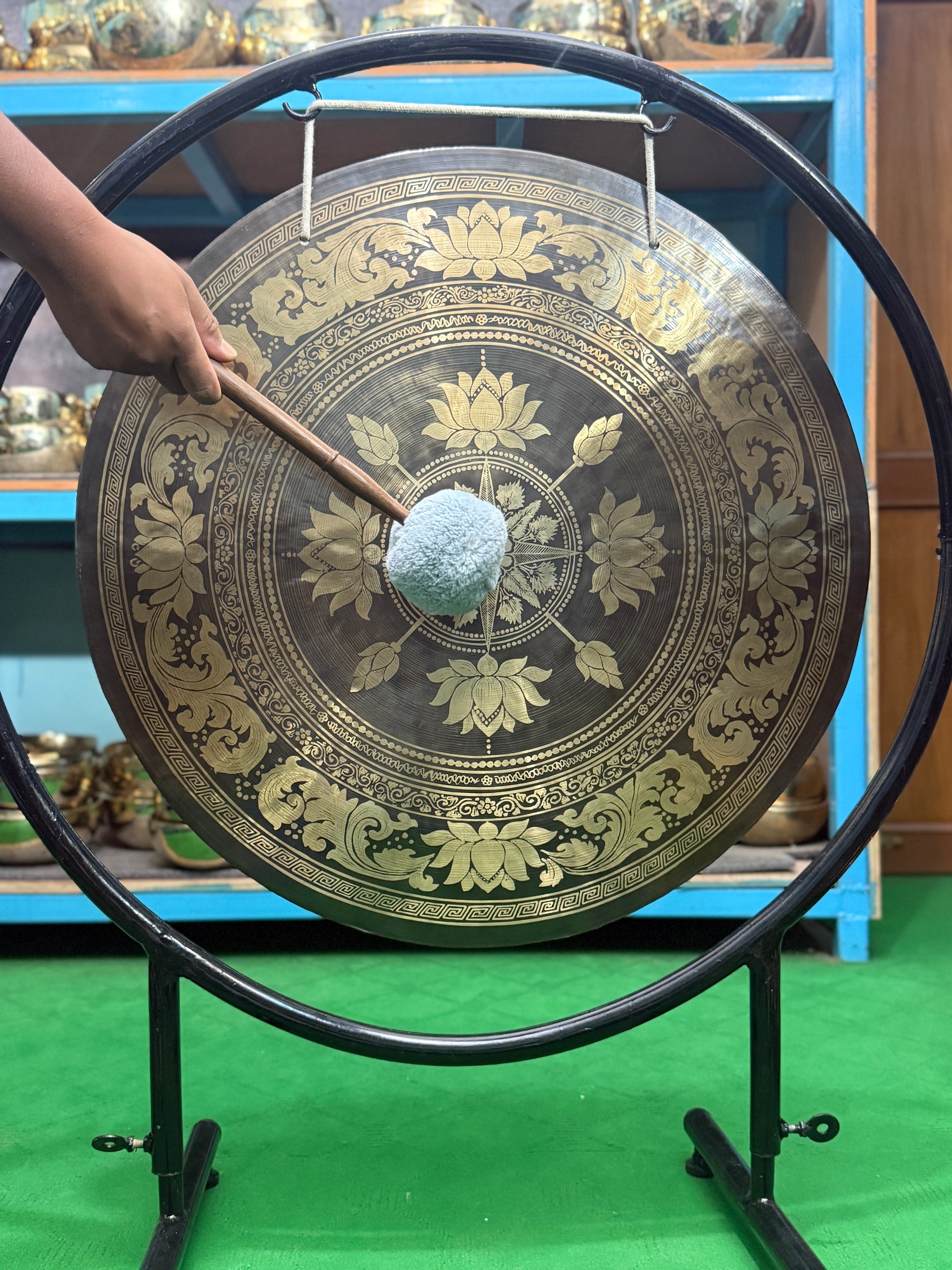 27 Inch Bronze Gong Handmade In Nepal One of One 0011