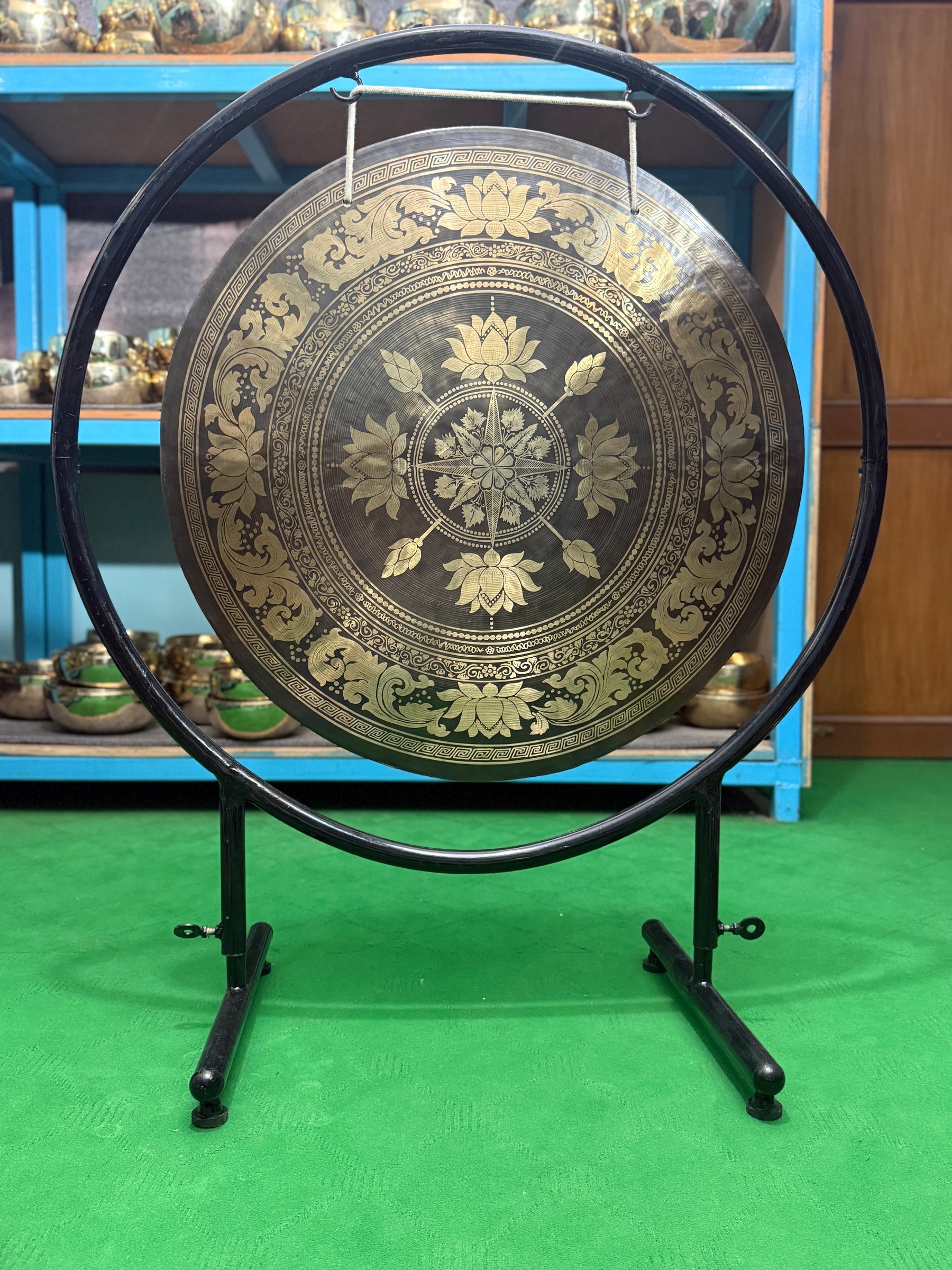 27 Inch Bronze Gong Handmade In Nepal One of One 0011