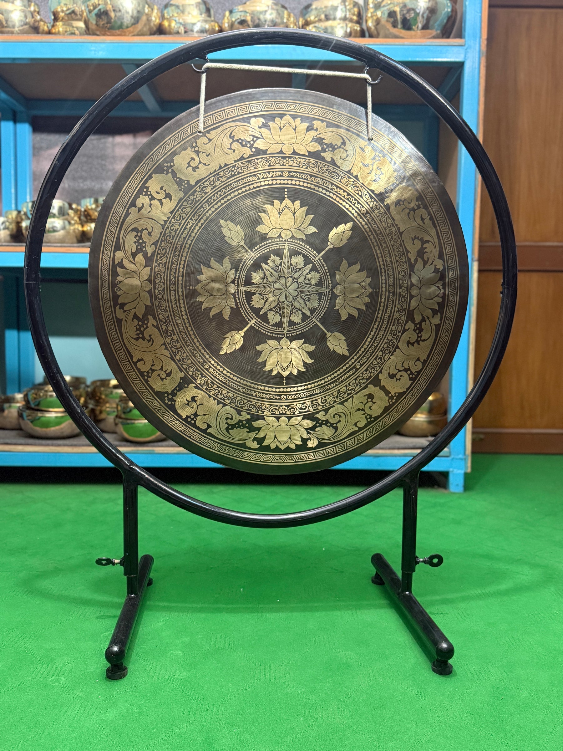 27 Inch Bronze Gong Handmade In Nepal One of One 0011