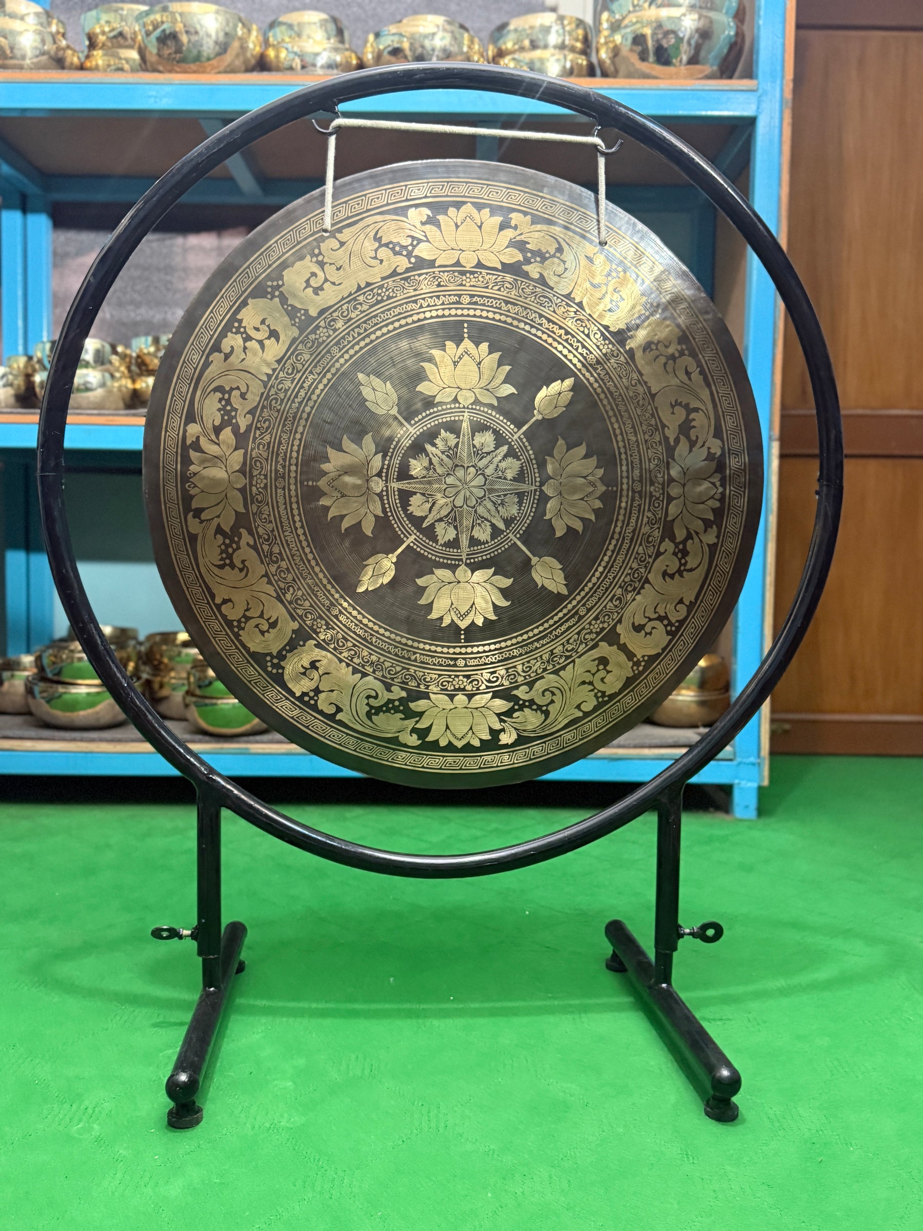 27 Inch Bronze Gong Handmade In Nepal One of One 0011