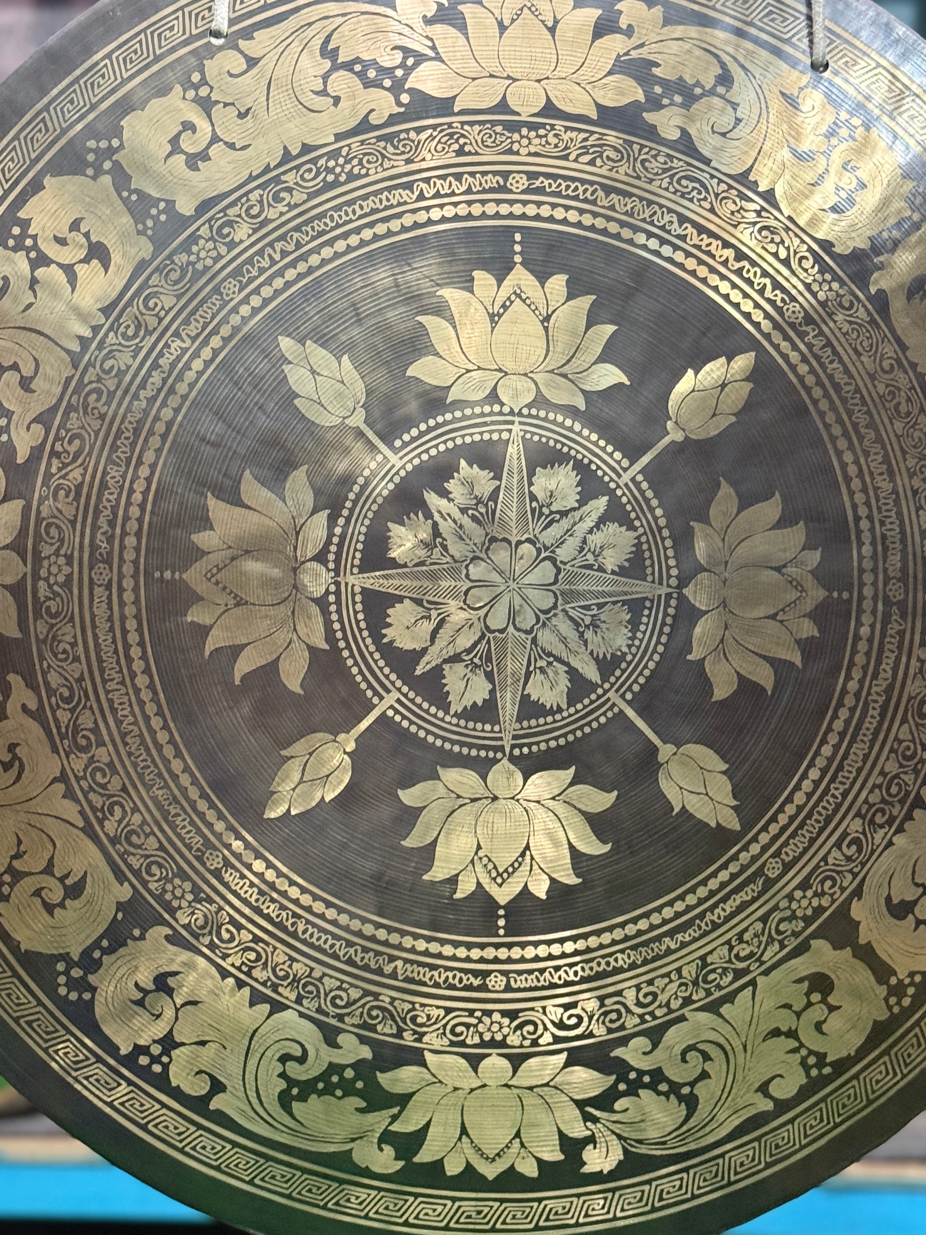 27 Inch Bronze Gong Handmade In Nepal One of One 0011