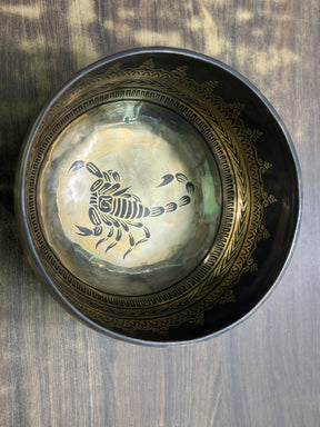 The Scorpio Singing Bowl - 9 inch Large | Handmade In Nepal