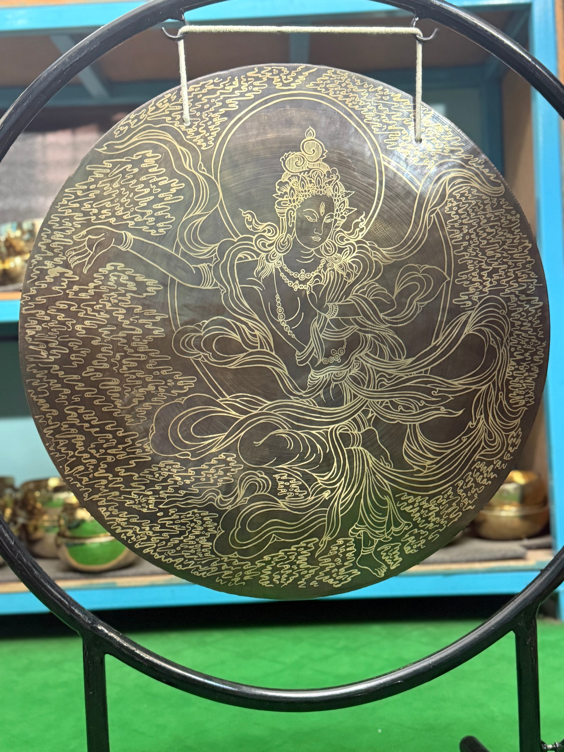 27 Inch Bronze Gong Handmade In Nepal One of One 0012