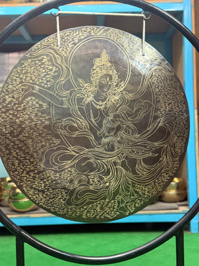 27 Inch Bronze Gong Handmade In Nepal One of One 0012