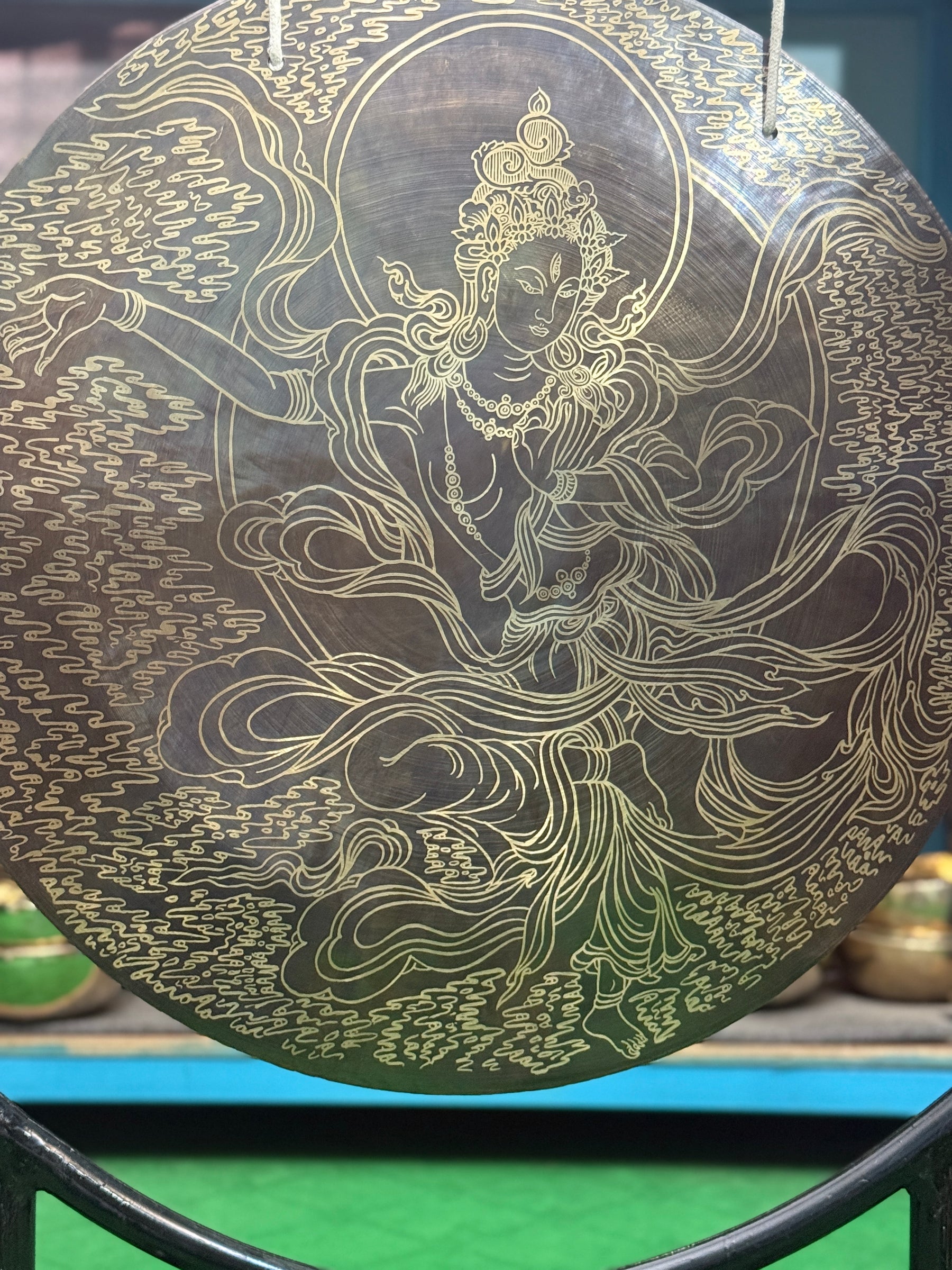 27 Inch Bronze Gong Handmade In Nepal One of One 0012