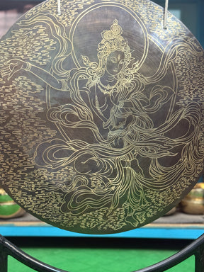 27 Inch Bronze Gong Handmade In Nepal One of One 0012