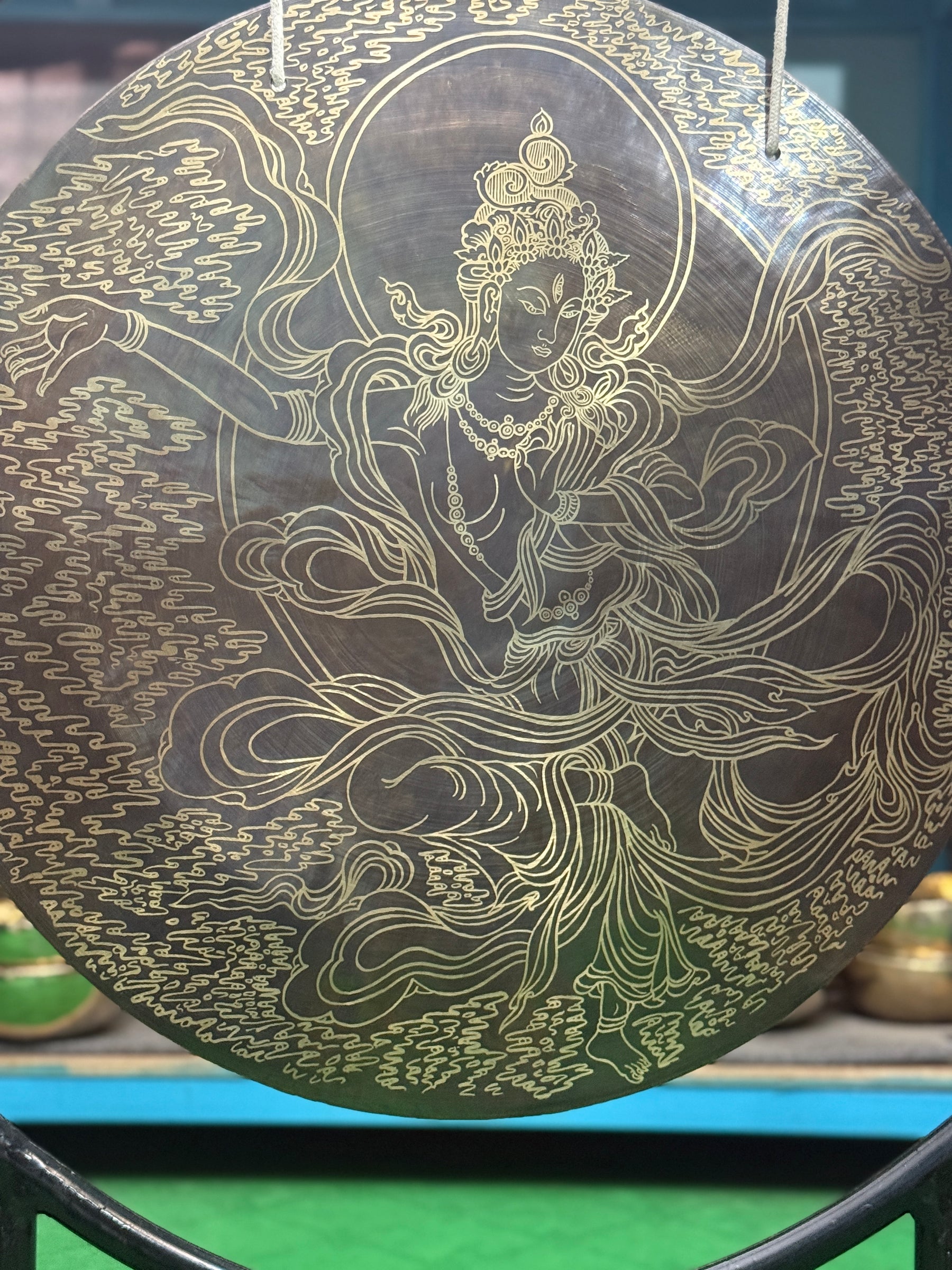 27 Inch Bronze Gong Handmade In Nepal One of One 0012
