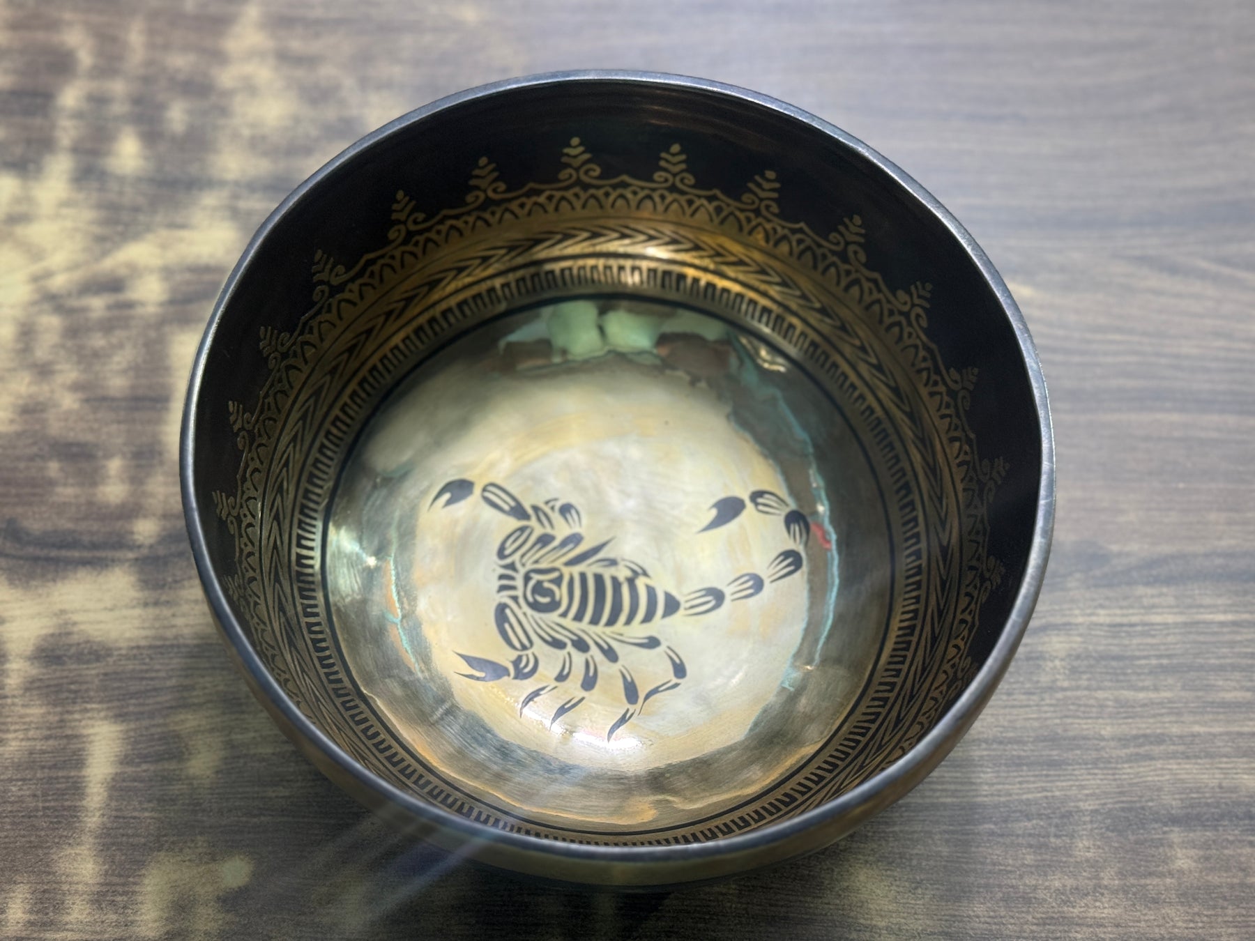 The Scorpio Singing Bowl - 9 inch Large | Handmade In Nepal