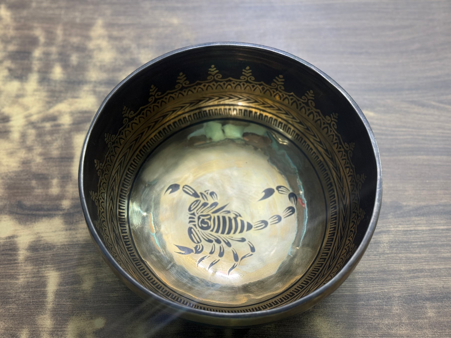 The Scorpio Singing Bowl - 9 inch Large | Handmade In Nepal