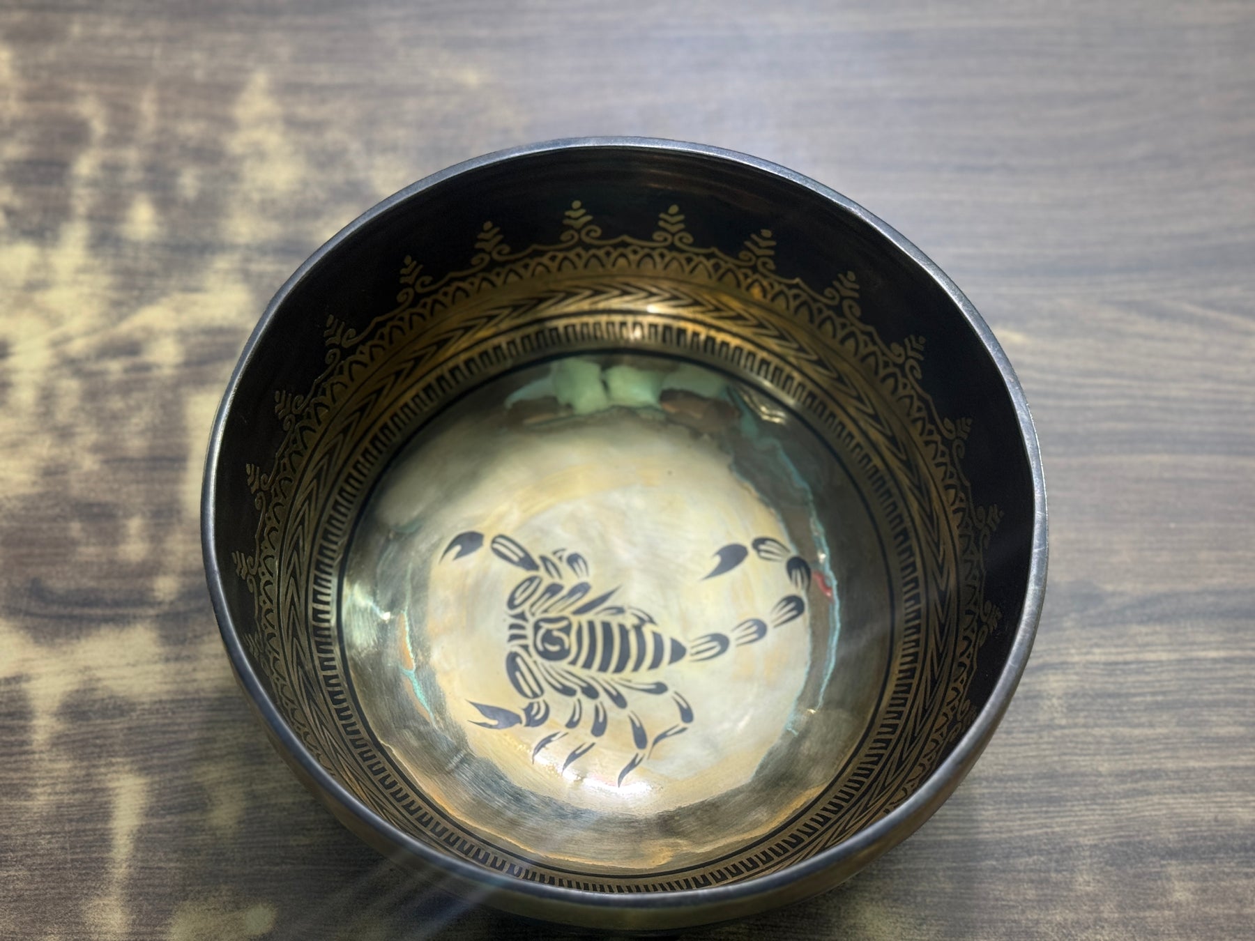 The Scorpio Singing Bowl - 9 inch Large | Handmade In Nepal