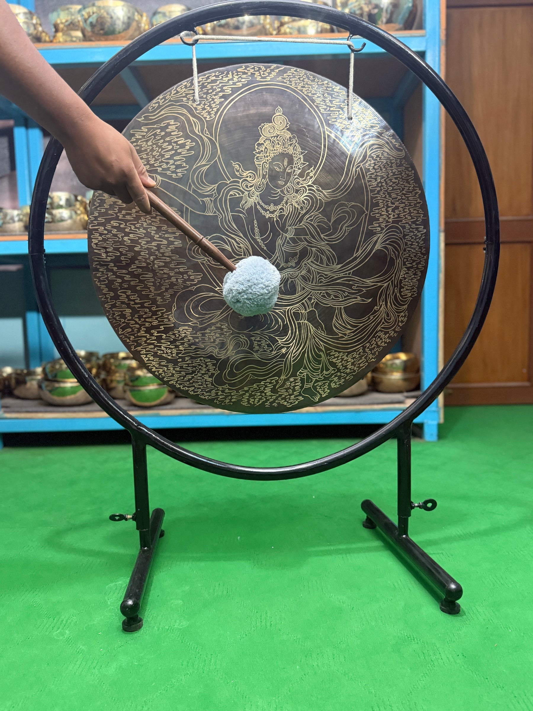 27 Inch Bronze Gong Handmade In Nepal One of One 0012