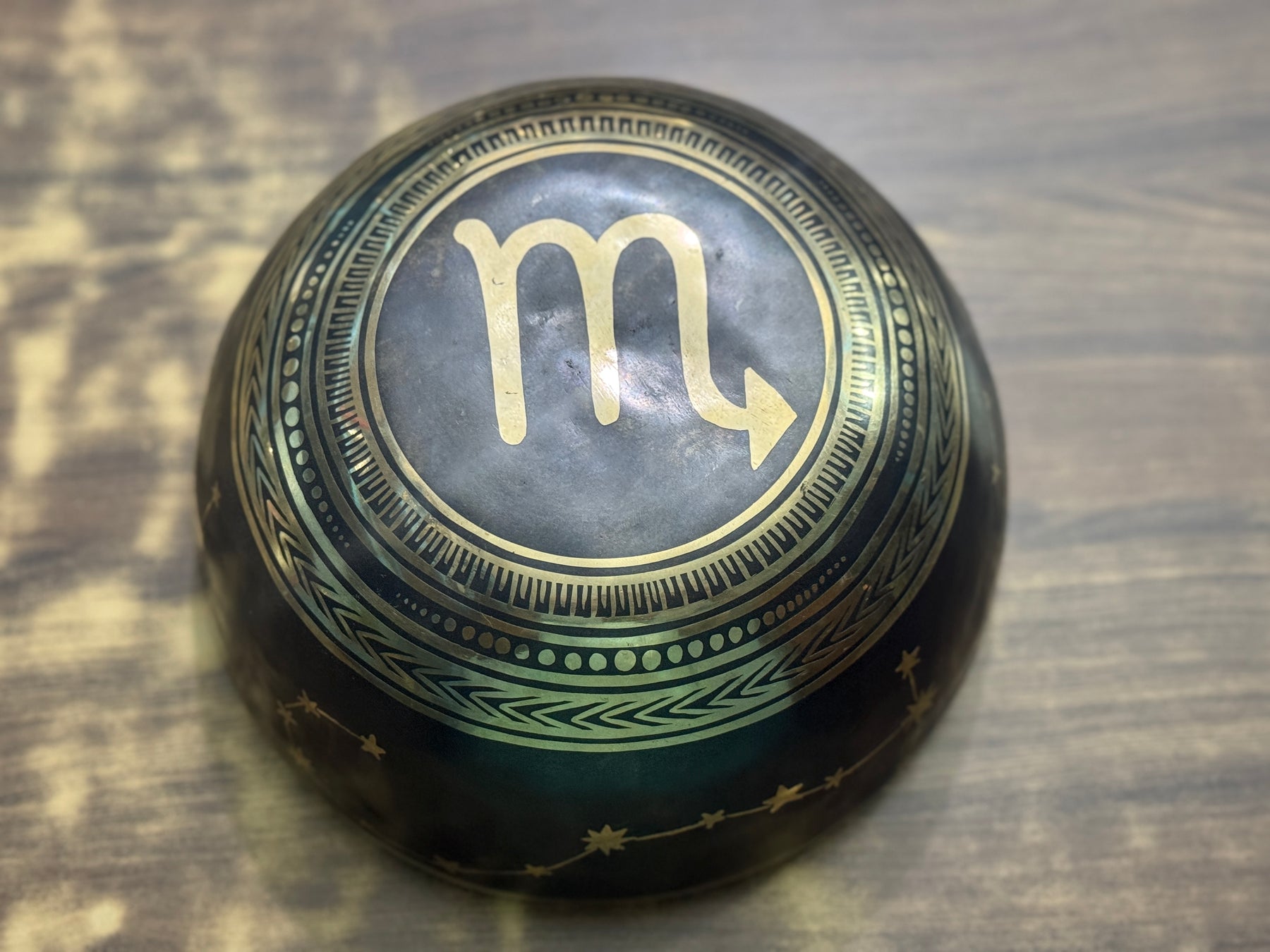 The Scorpio Singing Bowl - 9 inch Large | Handmade In Nepal