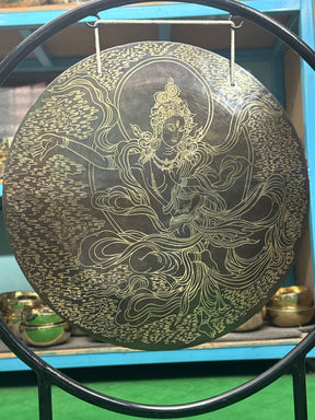 27 Inch Bronze Gong Handmade In Nepal One of One 0012