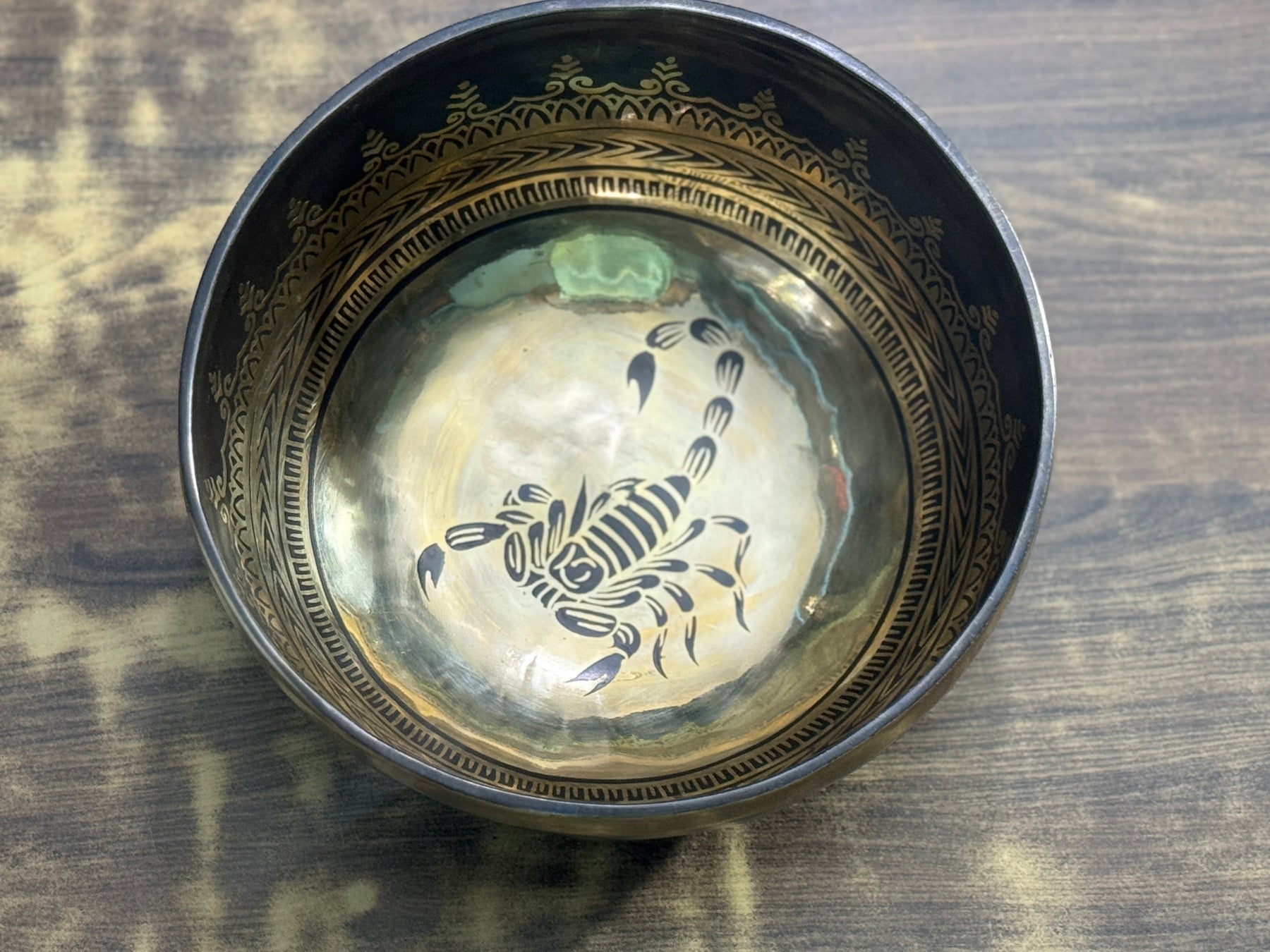 The Scorpio Singing Bowl - 9 inch Large | Handmade In Nepal