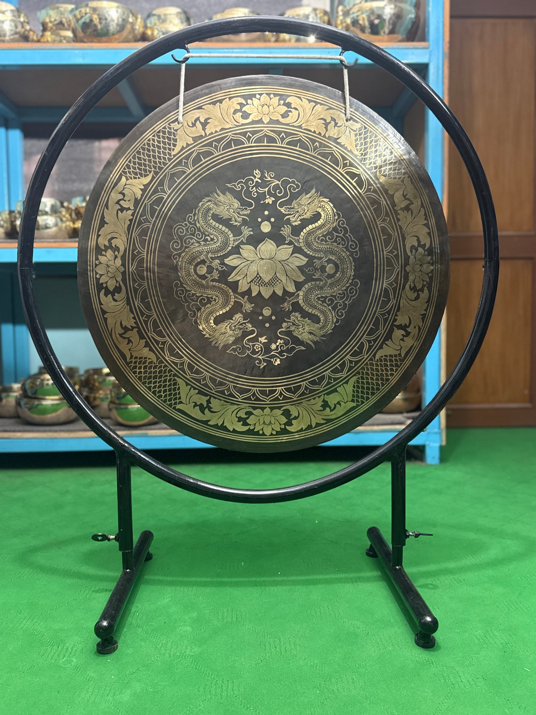 27 Inch Bronze Gong Handmade In Nepal One of One 0013