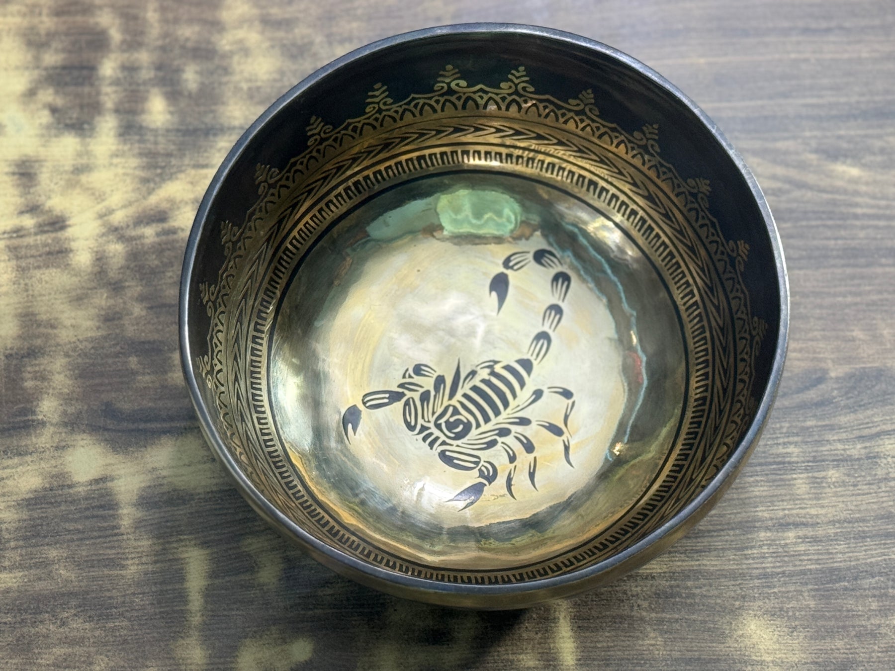 The Scorpio Singing Bowl - 9 inch Large | Handmade In Nepal