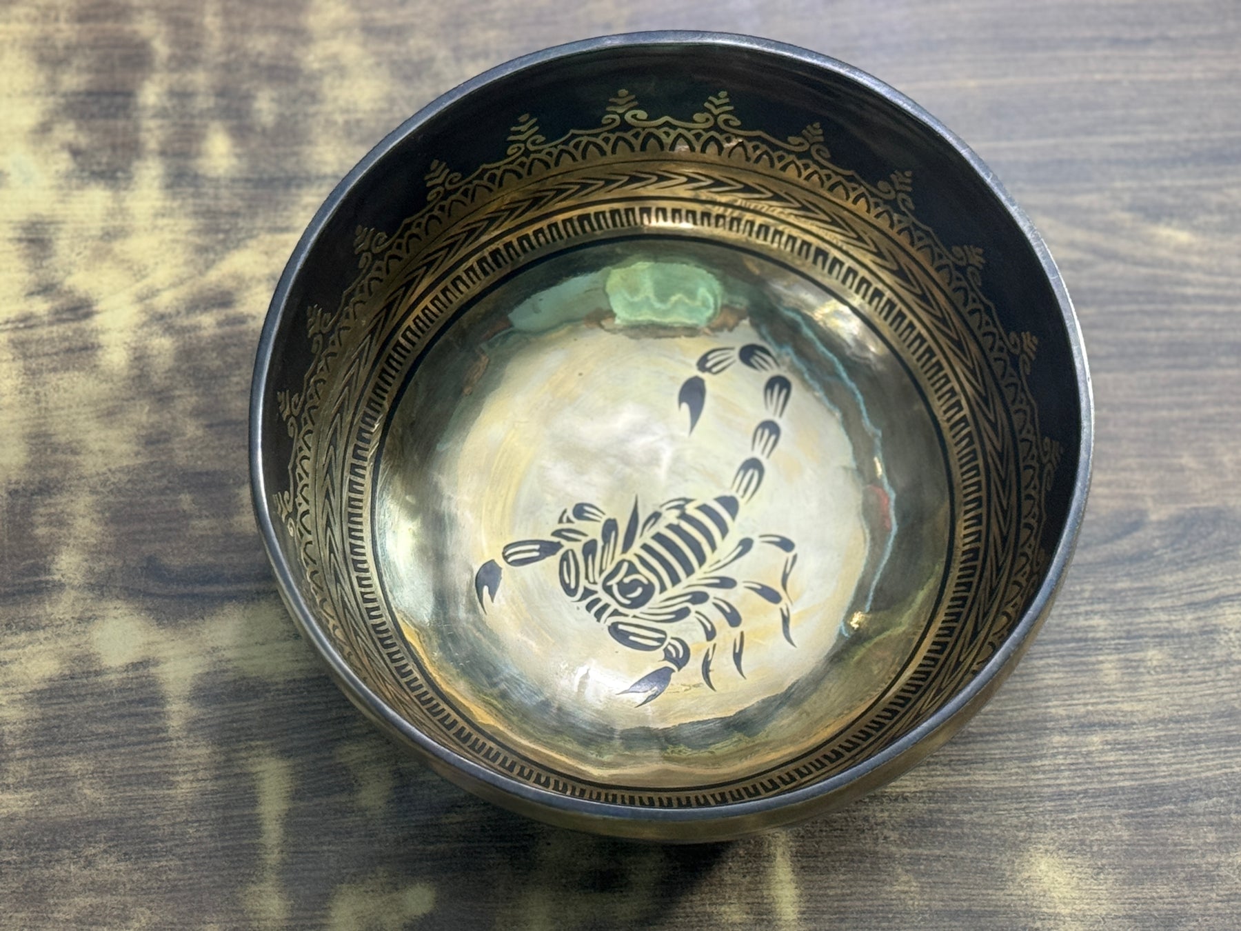 The Scorpio Singing Bowl - 9 inch Large | Handmade In Nepal