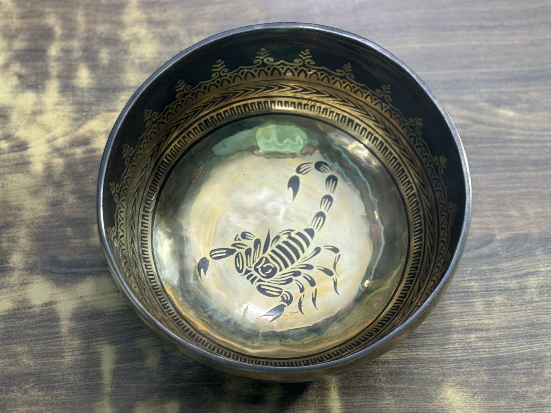 The Scorpio Singing Bowl - 9 inch Large | Handmade In Nepal