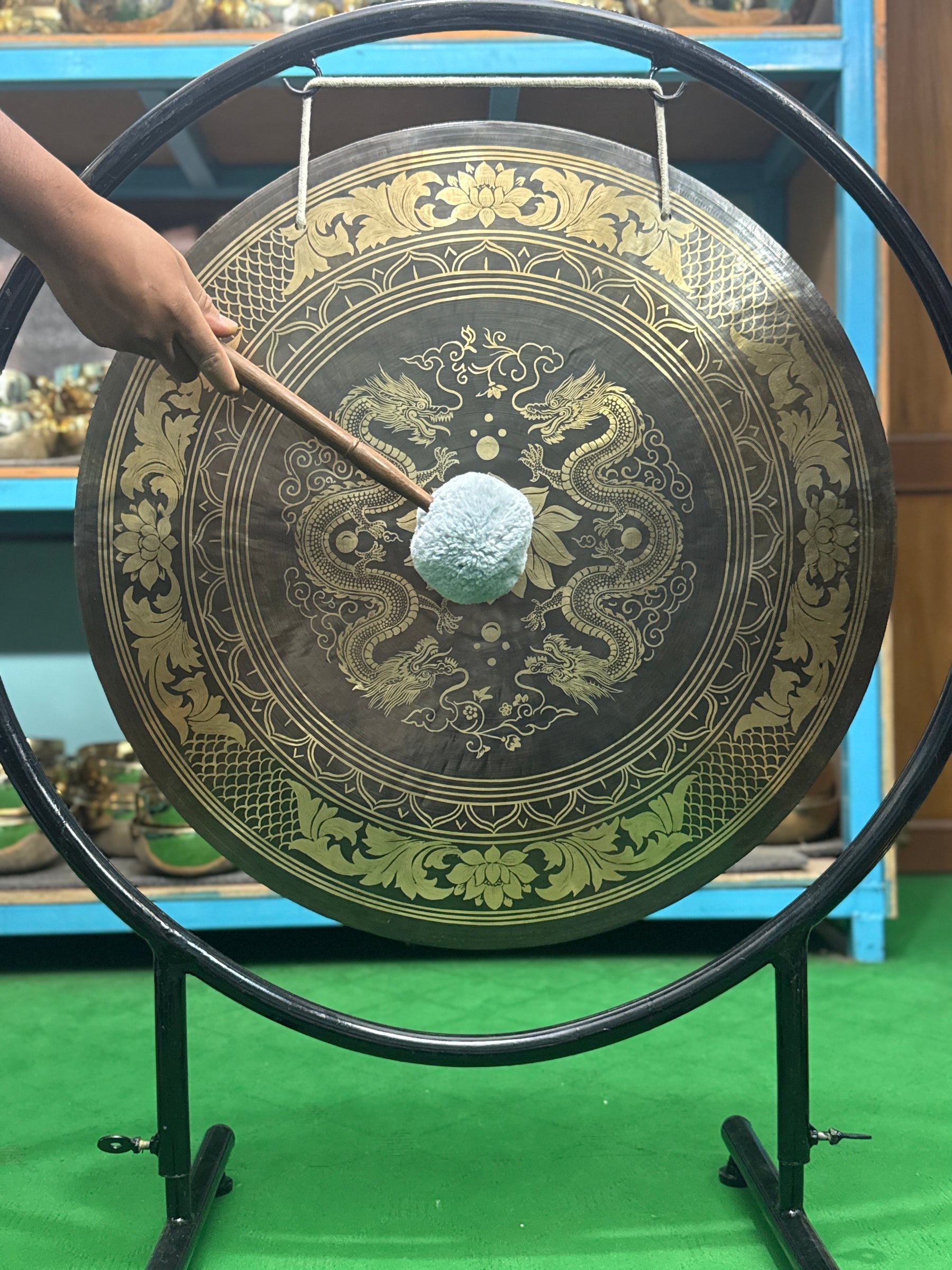 27 Inch Bronze Gong Handmade In Nepal One of One 0013