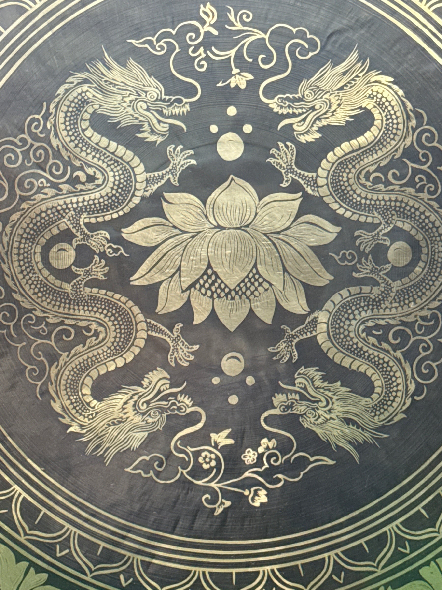 27 Inch Bronze Gong Handmade In Nepal One of One 0013