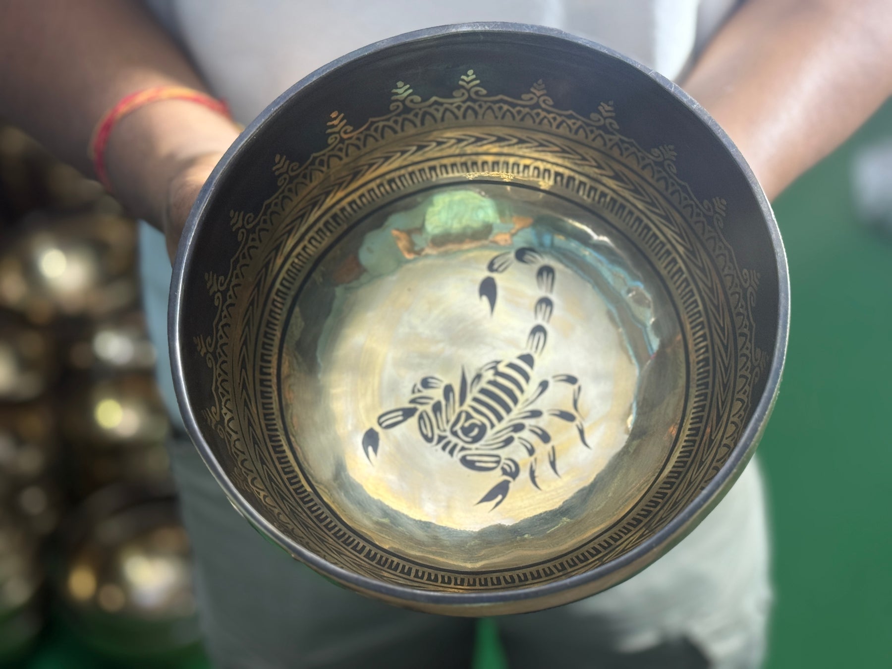 The Scorpio Singing Bowl - 9 inch Large | Handmade In Nepal