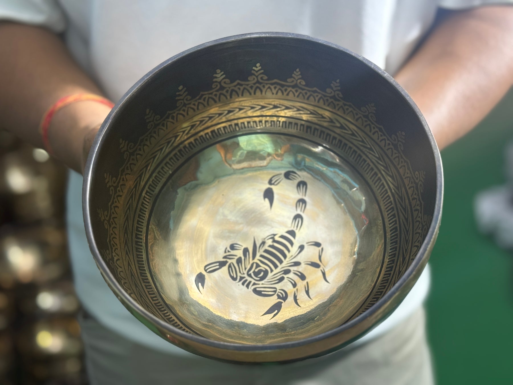 The Scorpio Singing Bowl - 9 inch Large | Handmade In Nepal