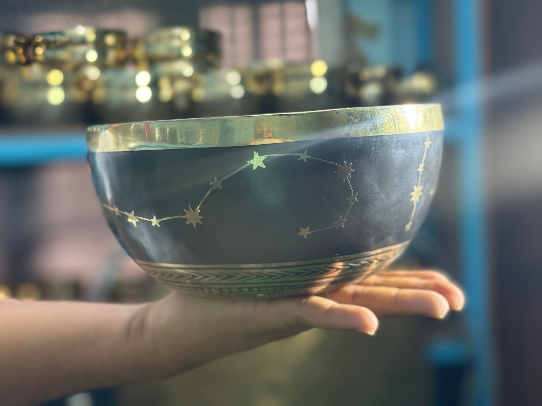 The Scorpio Singing Bowl - 9 inch Large | Handmade In Nepal