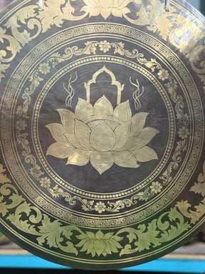 27 Inch Bronze Gong Handmade In Nepal One of One 0014