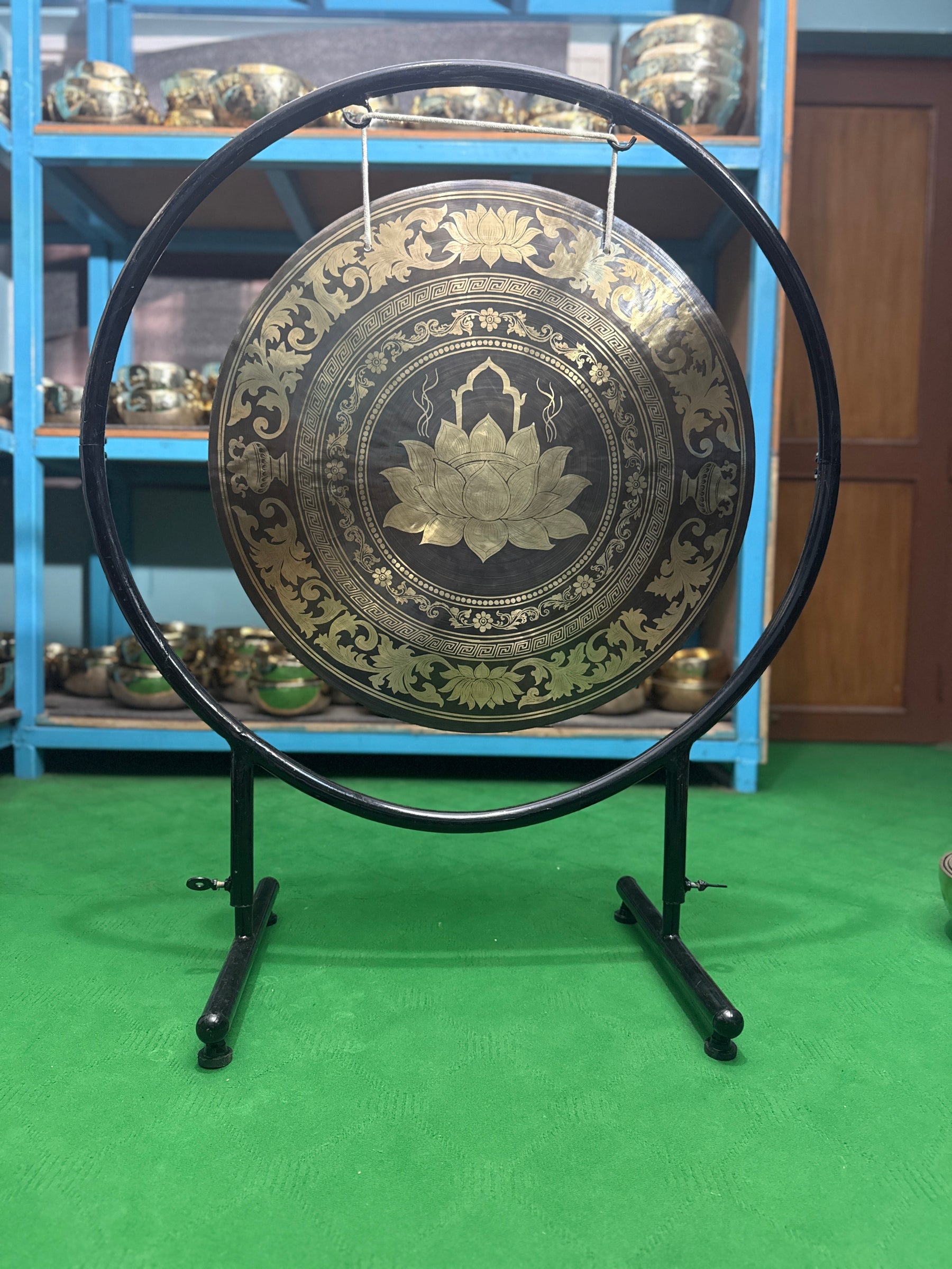 27 Inch Bronze Gong Handmade In Nepal One of One 0014