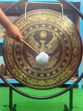 27 Inch Bronze Gong Handmade In Nepal One of One 0015