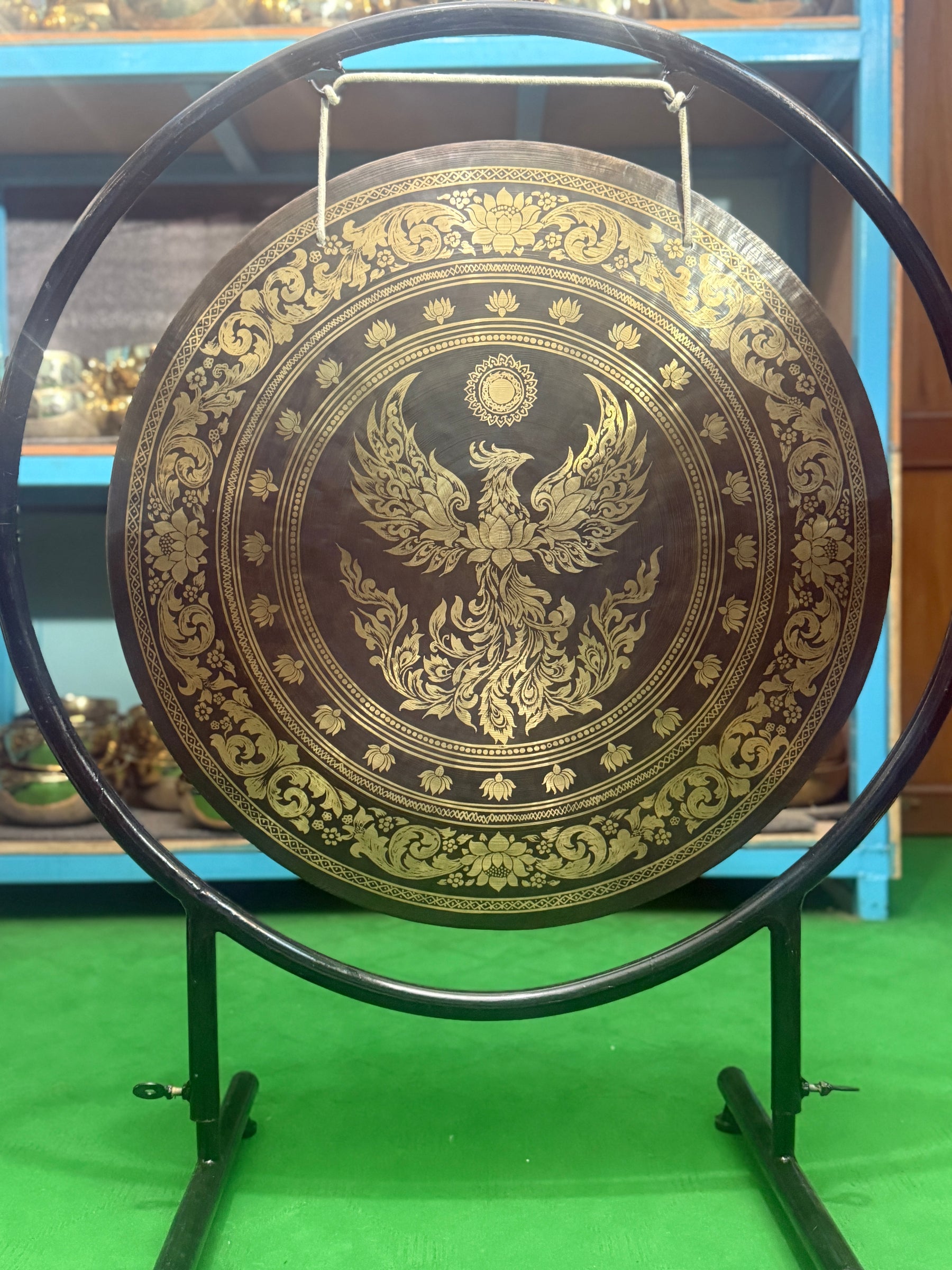 27 Inch Bronze Gong Handmade In Nepal One of One 0015