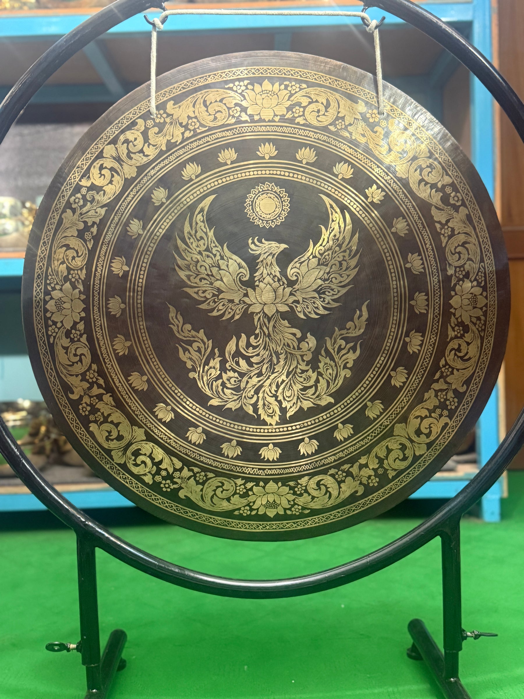 27 Inch Bronze Gong Handmade In Nepal One of One 0015