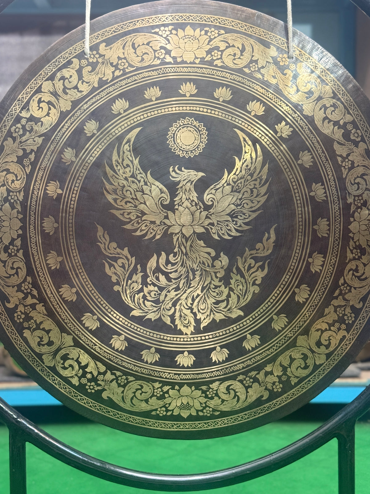 27 Inch Bronze Gong Handmade In Nepal One of One 0015