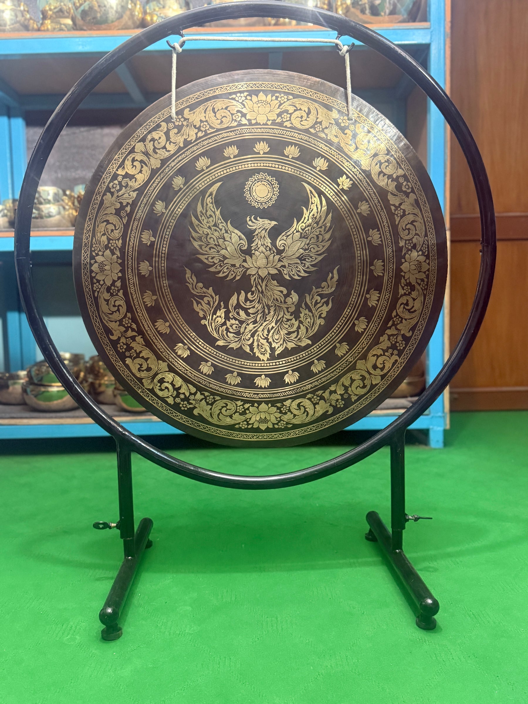 27 Inch Bronze Gong Handmade In Nepal One of One 0015