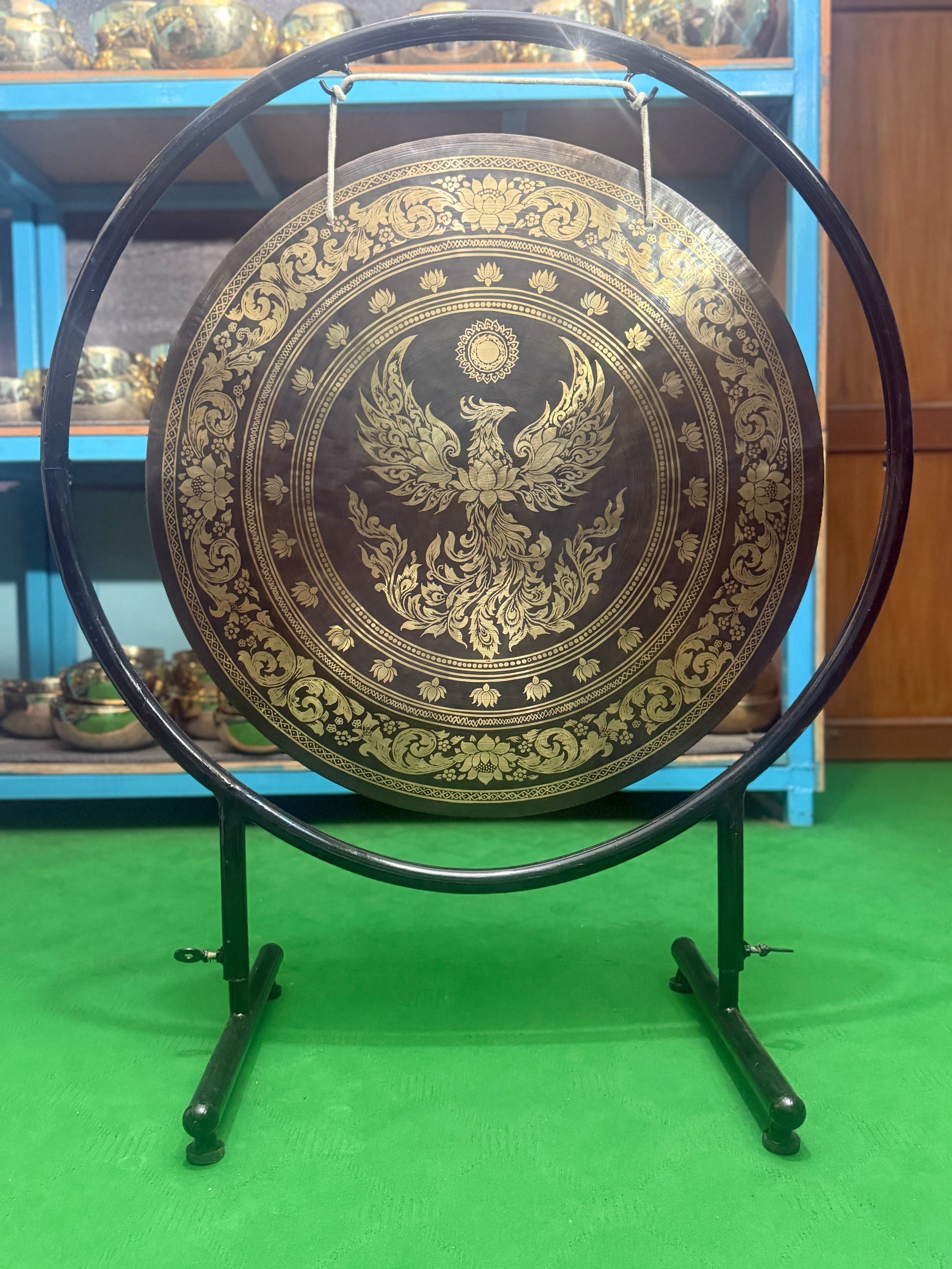 27 Inch Bronze Gong Handmade In Nepal One of One 0015