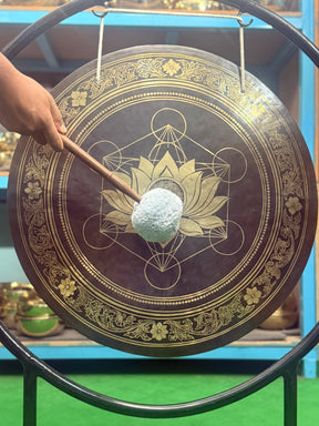 27 Inch Bronze Gong Handmade In Nepal One of One 0016