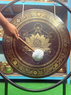 27 Inch Bronze Gong Handmade In Nepal One of One 0016