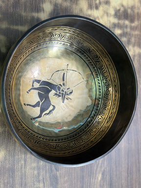 The Sagittarius Singing Bowl - 9 inch Large | Handmade In Nepal