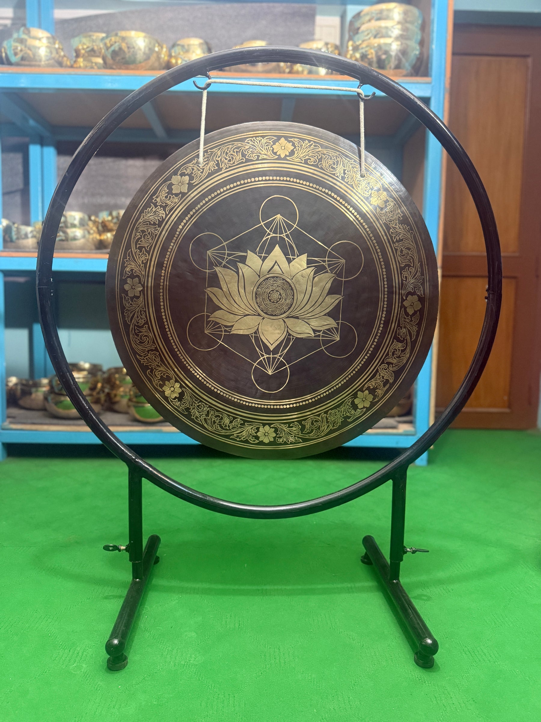 27 Inch Bronze Gong Handmade In Nepal One of One 0016