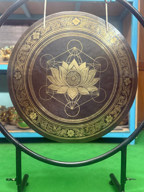 27 Inch Bronze Gong Handmade In Nepal One of One 0016