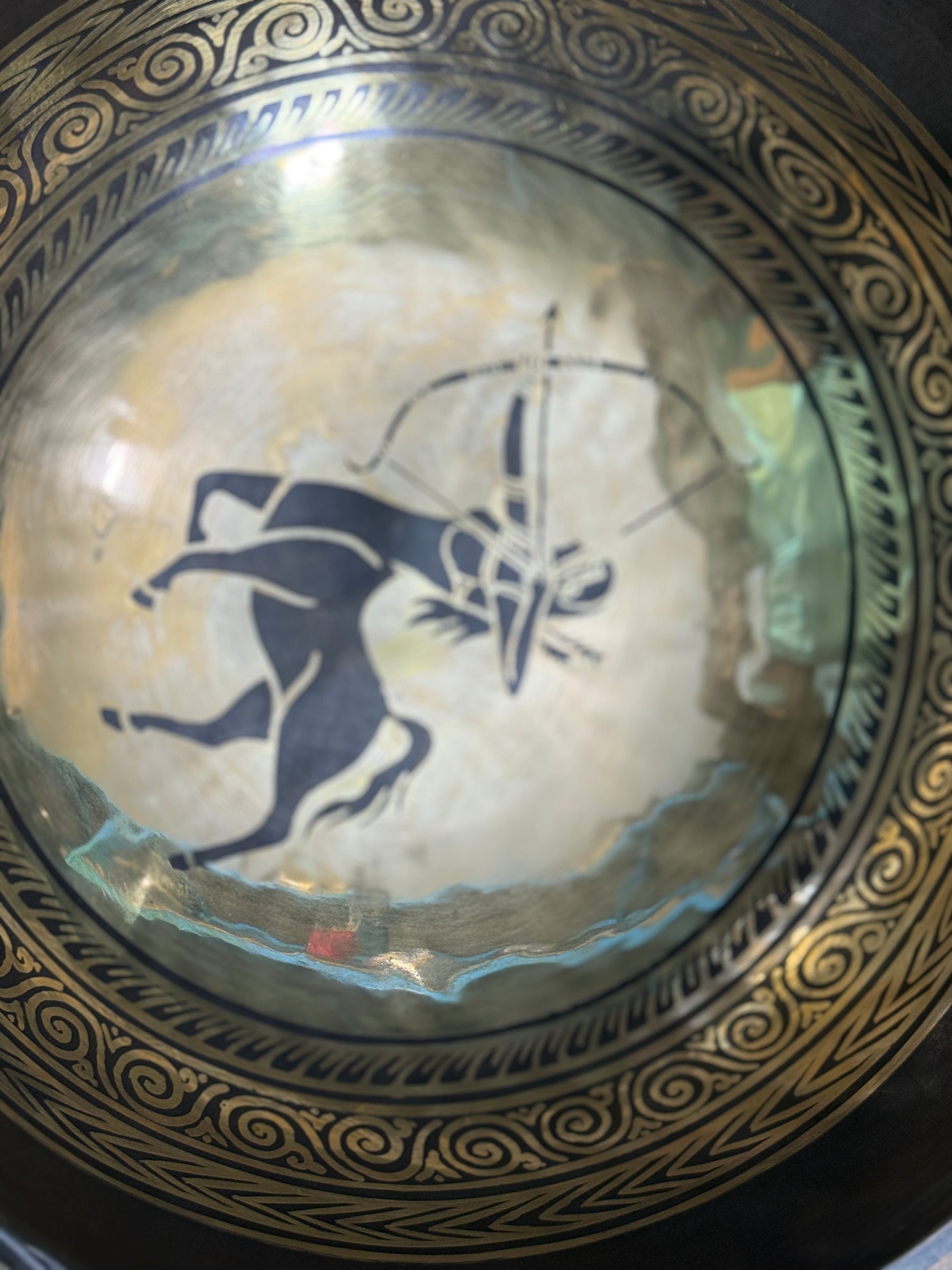 The Sagittarius Singing Bowl - 9 inch Large | Handmade In Nepal