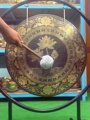 27 Inch Bronze Gong Handmade In Nepal One of One 0017