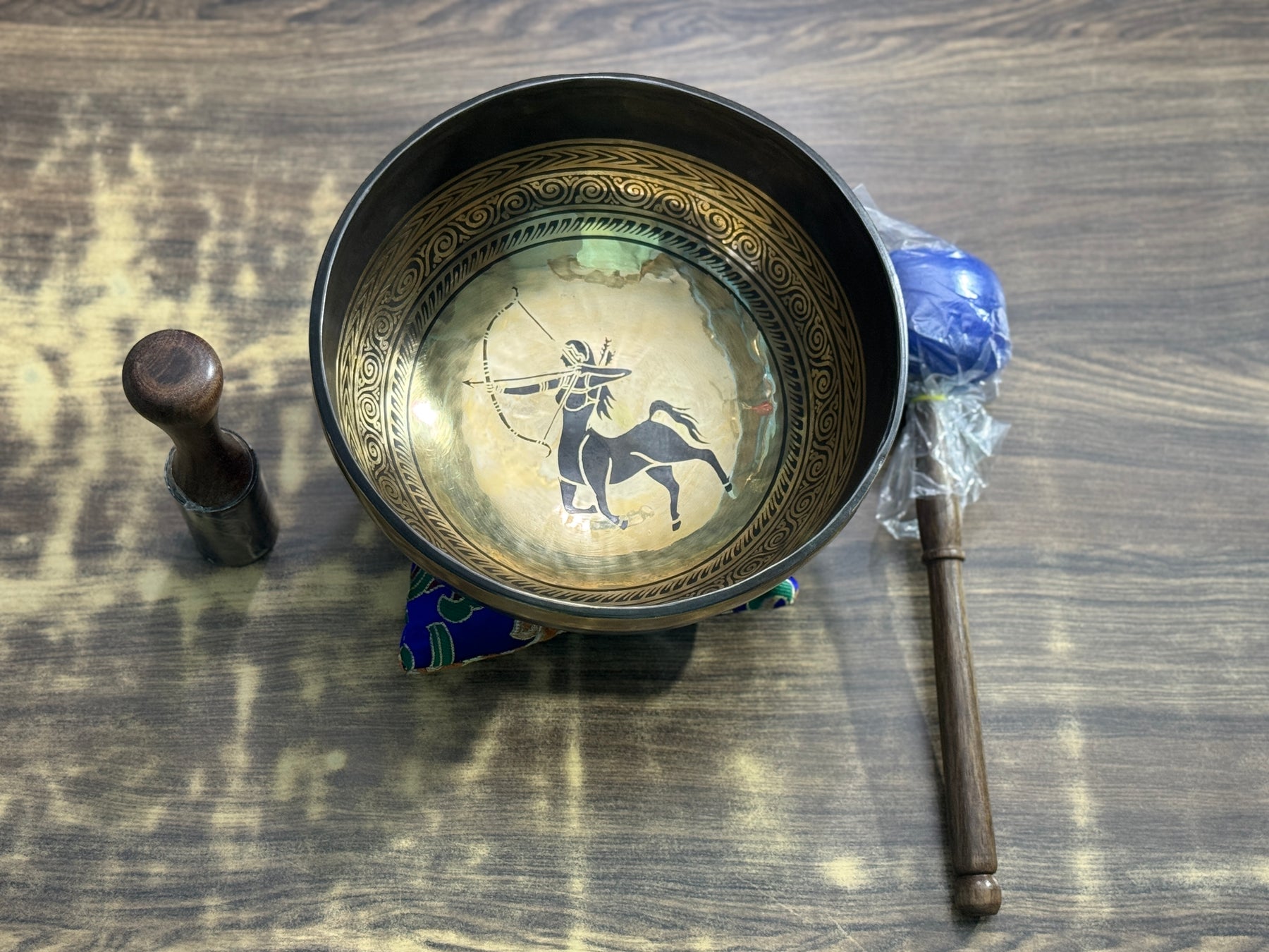 The Sagittarius Singing Bowl - 9 inch Large | Handmade In Nepal