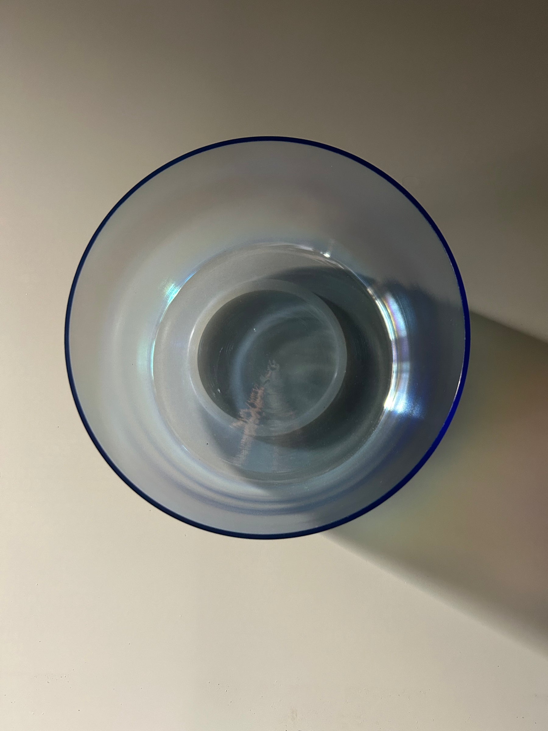 272hz (C#4) Fused Quartz Singing Bowl: Limited Edition Blue