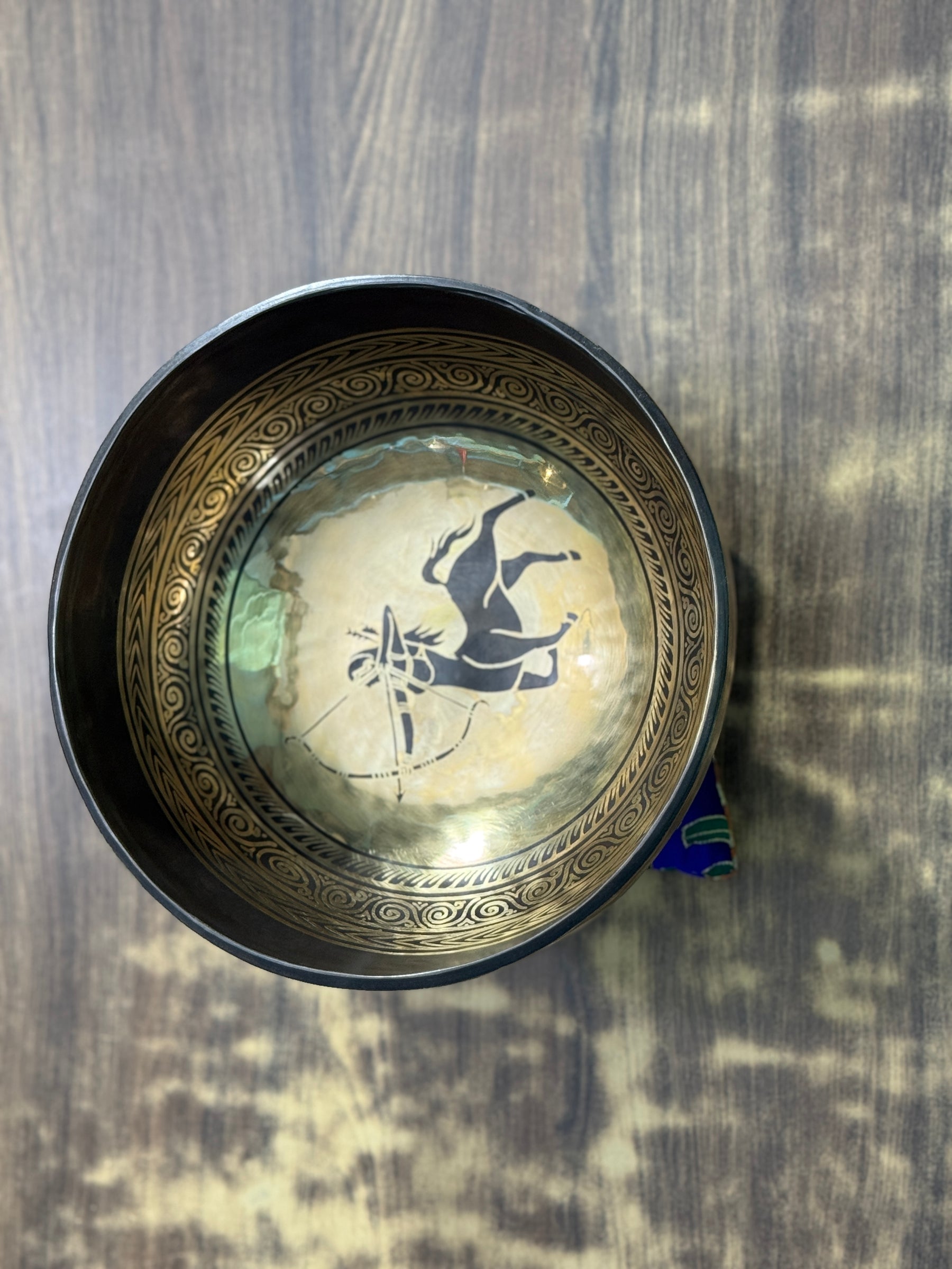 The Sagittarius Singing Bowl - 9 inch Large | Handmade In Nepal
