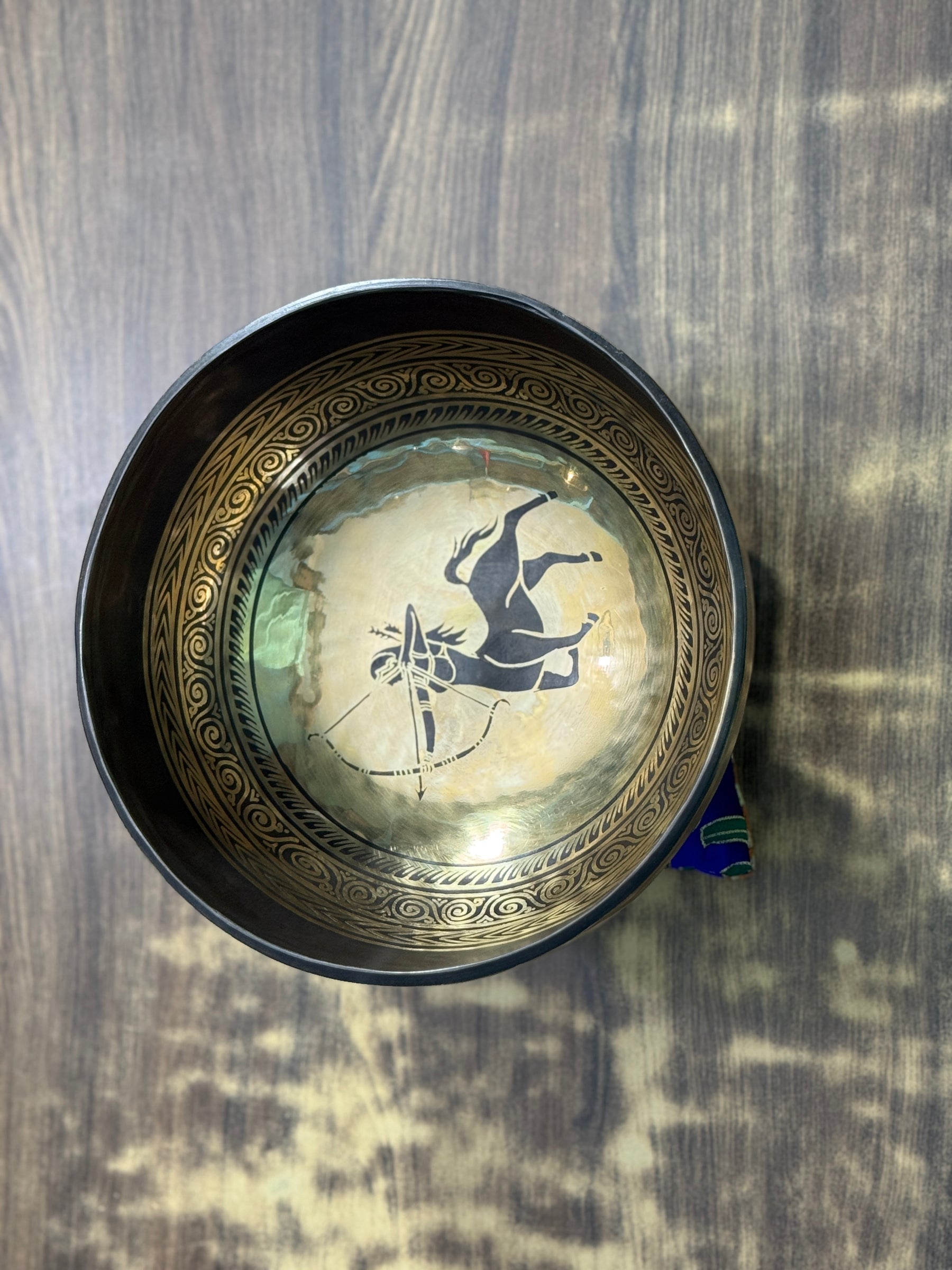 The Sagittarius Singing Bowl - 9 inch Large | Handmade In Nepal