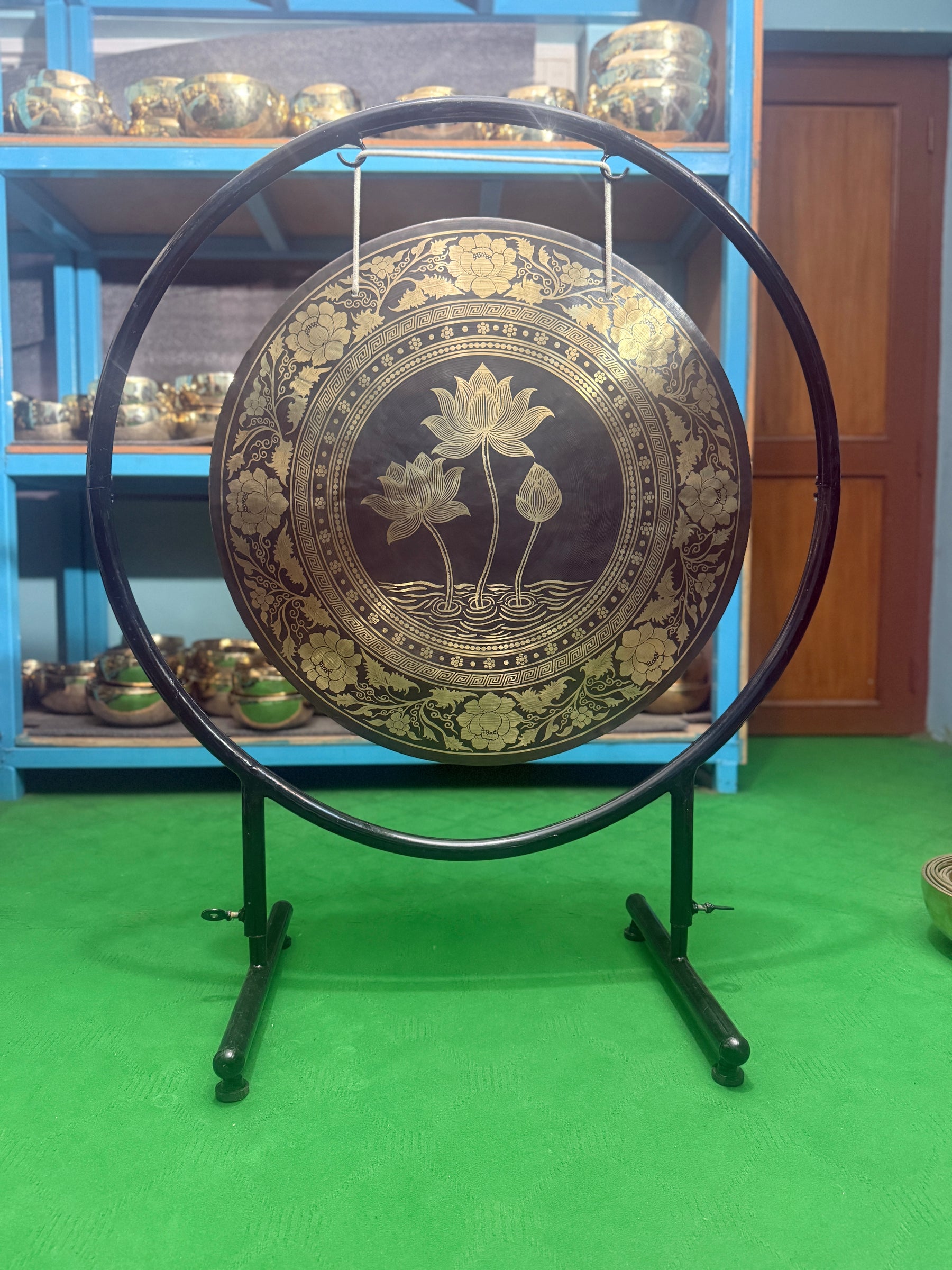 27 Inch Bronze Gong Handmade In Nepal One of One 0017