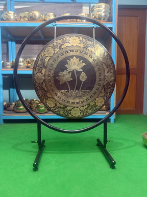 27 Inch Bronze Gong Handmade In Nepal One of One 0017