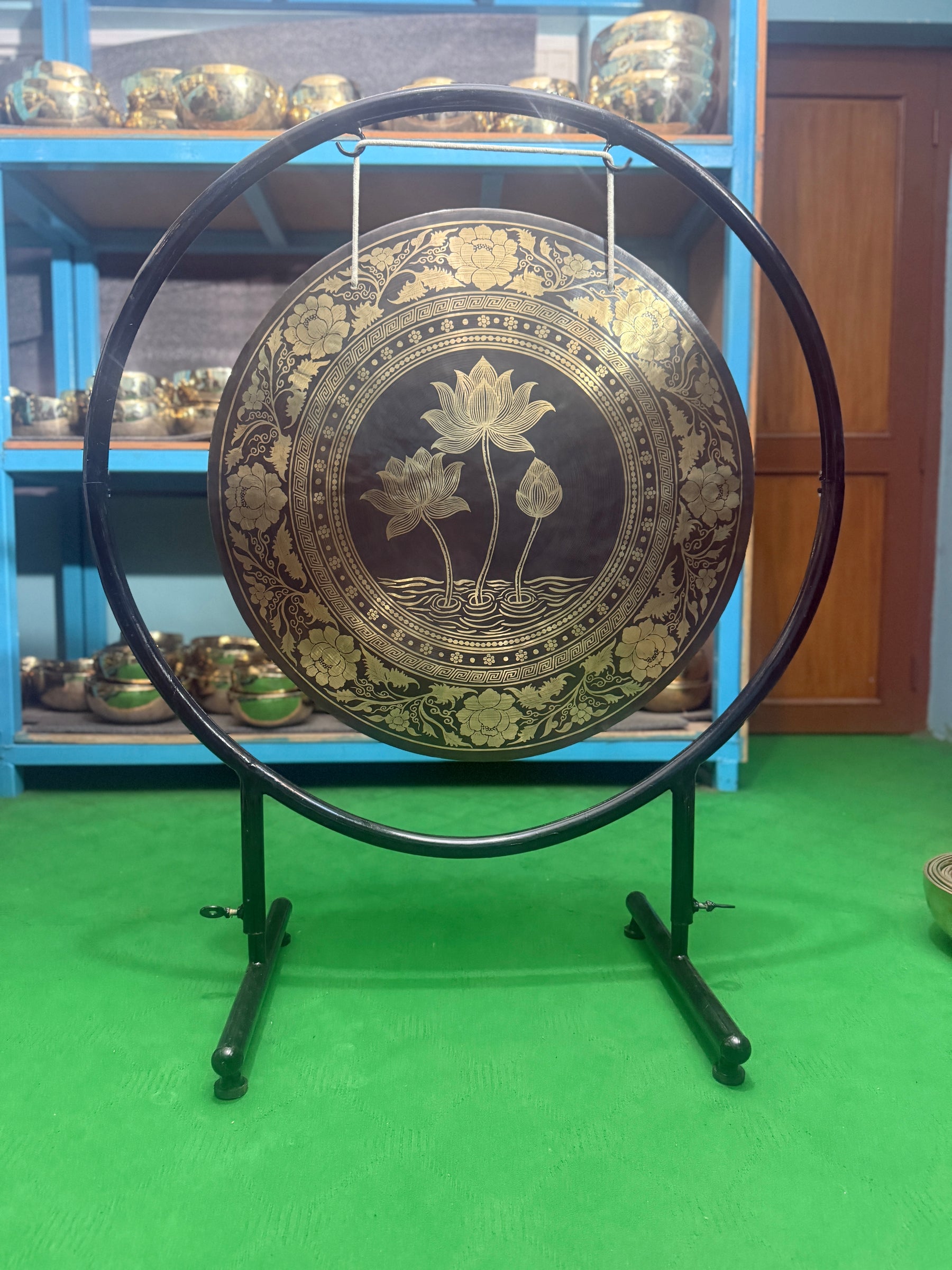 27 Inch Bronze Gong Handmade In Nepal One of One 0017